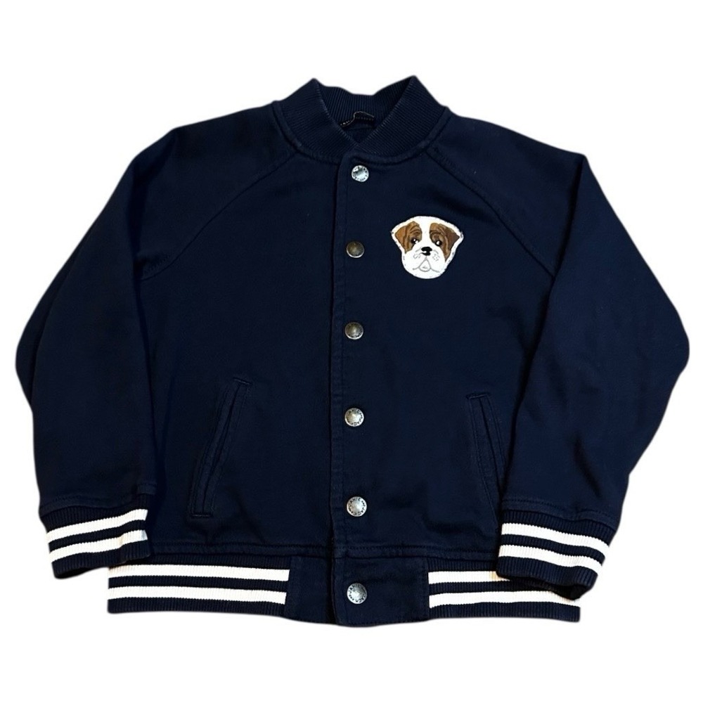 Janie and Jack Connor Bulldog Bomber Jacket Boy's Size 3-4